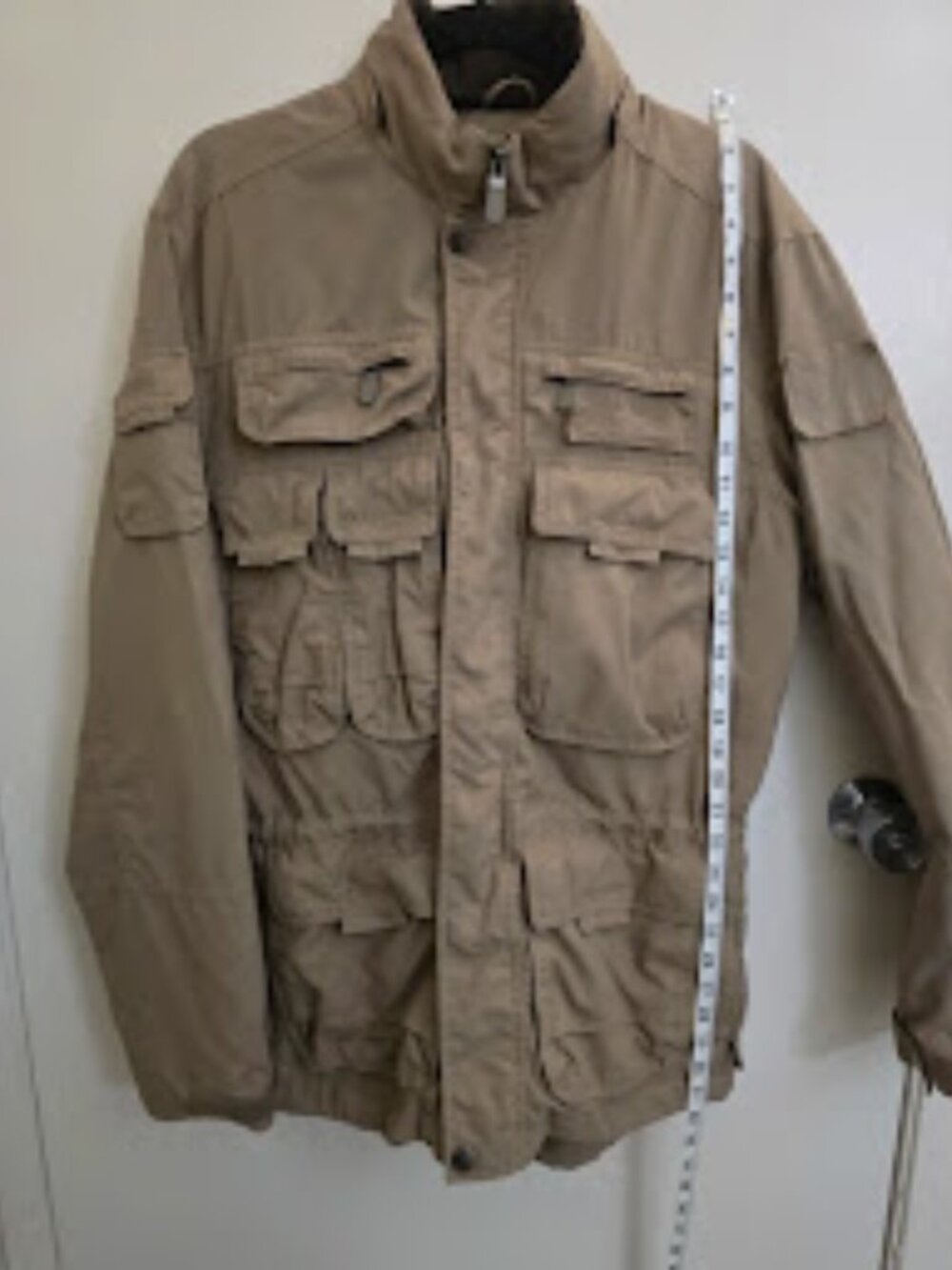 SCOTTeVEST Multi-Pocket Tan Travel Utility Jacket Men's Size Medium M